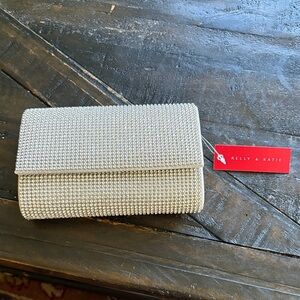Kelly & Katie Sparkling Silver Clutch